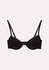 Jadea 4731 reggiseno push-up con pizzo floreale colore nero serie Calliope 