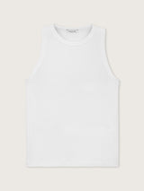 Jadea 4760 canotta a costine a girocollo colore bianco
