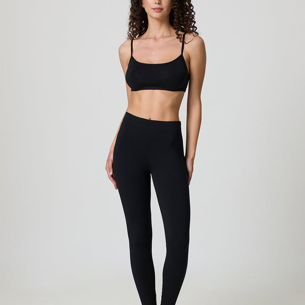 Leggings Donna In Cotone Elasticizzato - Vita Alta Per Fitness E Yoga - Foto 8