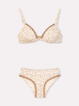 Jadea 4815 coordinato triangolo e slip fantasia mista crema serie galaxia