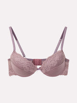 Jadea 4842 push-up con pizzo florale malva serie zefiro
