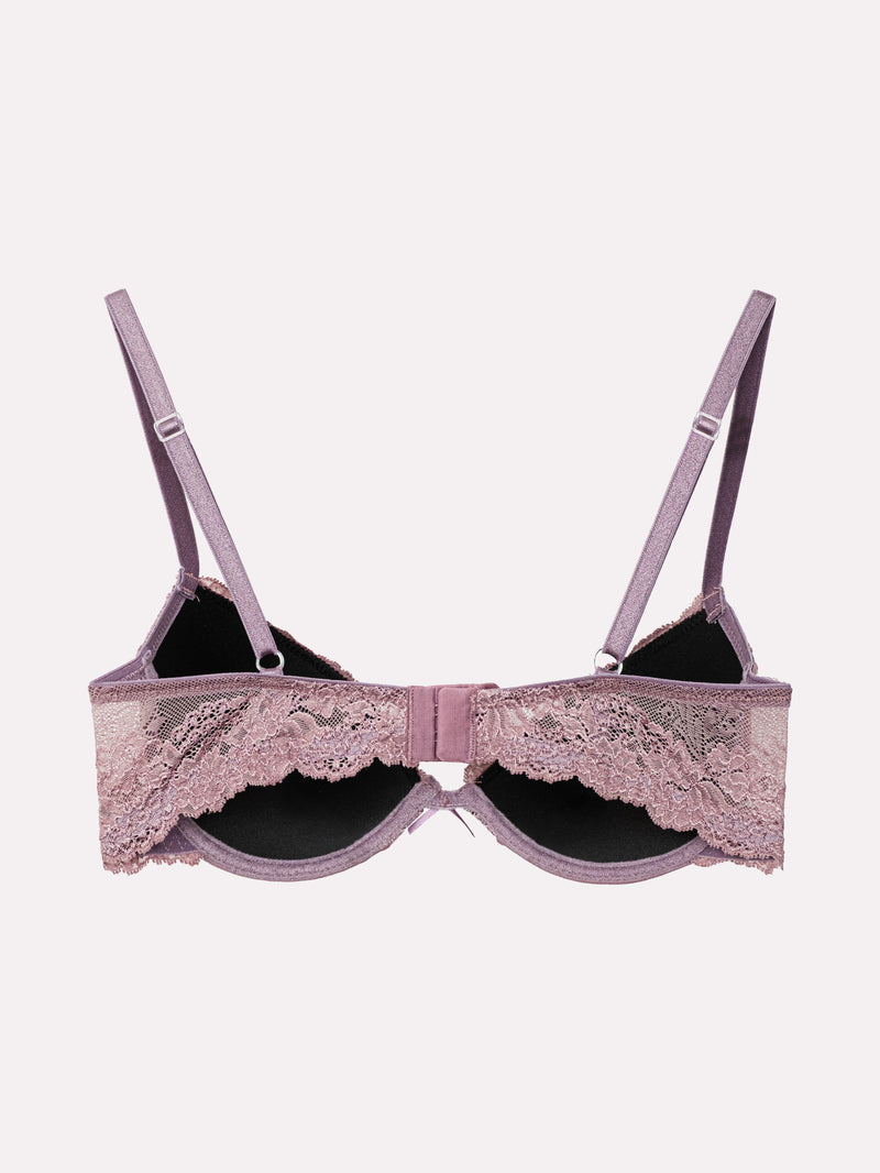 Jadea 4842 push-up con pizzo florale malva serie zefiro
