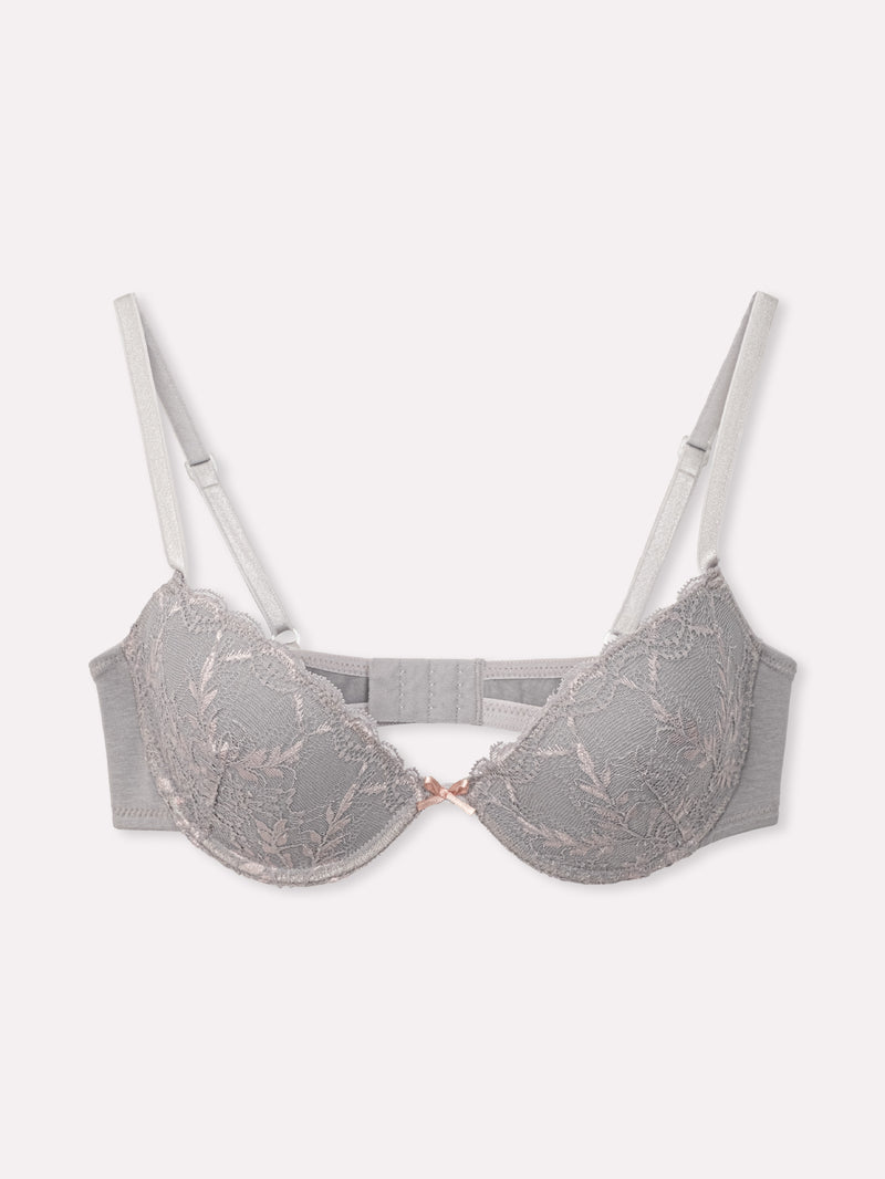Jadea 4845 push-up con pizzo a contrasto grigio serie eterea
