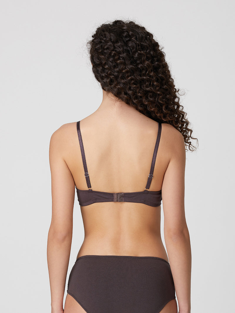 Jadea 4849 reggiseno Fascia senza ferretto ricami floreali uvetta serie rugiada
