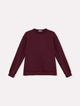 Jadea 4866 maglia donna girocollo in scuba crepe bordeaux 

