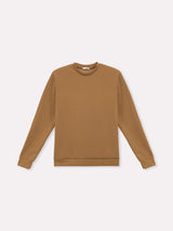 Jadea 4866 maglia donna girocollo in scuba crepe cammello  
