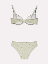 Jadea 4884 coordinato push up e slip in cotone a costine timo