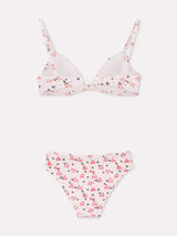 Jadea 4886 coordinato triangolo e slip in cotone a fantasia bianco