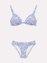 Jadea 4889 coordinato triangolo e slip con stampa effetto pizzo iris