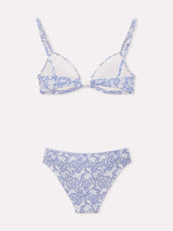 Jadea 4889 coordinato triangolo e slip con stampa effetto pizzo iris