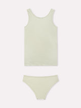 Jadea 4891 coordinato canotta e slip con motivo floreale timo
