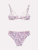 Jadea 4892 coordinato triangolo e slip a fantasia maculata mirtillo