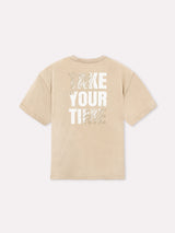 T-shirt oversize con scritte