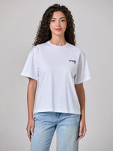 T-shirt oversize con scritte
