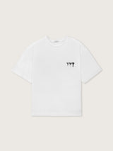 T-shirt oversize con scritte