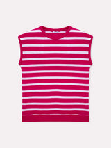 Jadea 4934 maglia a righe in viscosa effettuo blusa fucsia