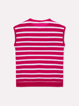 Jadea 4934 maglia a righe in viscosa effettuo blusa fucsia