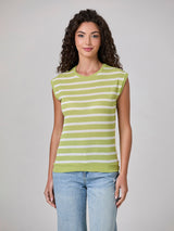 Jadea 4934 maglia a righe in viscosa effettuo blusa pistacchio
