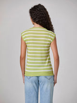 Jadea 4934 maglia a righe in viscosa effettuo blusa pistacchio
