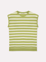 Jadea 4934 maglia a righe in viscosa effettuo blusa pistacchio
