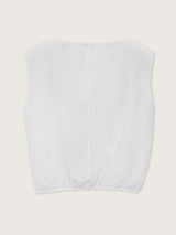 Jadea 4935 maglia scollo a barca in viscosa blusa bianco 
