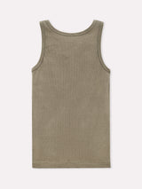 Jadea 4937 canotta in cotone a costine con bottoni verde militare
