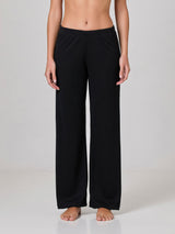 Jadea 4941 pantalone in morbida viscosa a linea dritta nero