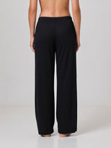 Jadea 4941 pantalone in morbida viscosa a linea dritta nero