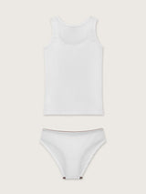 Jadea 4950 coordinato canotta e slip a costine panna
