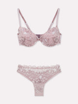 Jadea 4958 coordinato push up e slip con pizzo fard