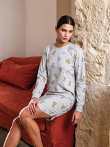 Jadea 5246 maximaglia cotone jersey a fantasia grigio melange serie Aurora 

