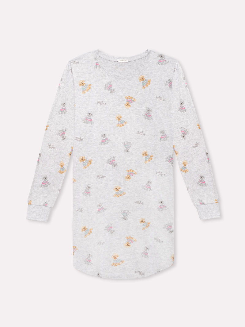 Jadea 5246 maximaglia cotone jersey a fantasia grigio melange serie Aurora 
