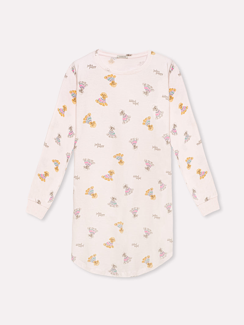 Jadea 5246 maximaglia cotone jersey a fantasia rosa serie Aurora 
