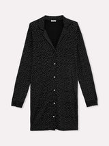 Jadea 5258 camicia da notte in jersey modal e pizzo nero pois serie Venere 
