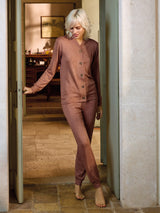 Jadea 5259 pigiama lungo in viscosa rame melange serie Plutone
