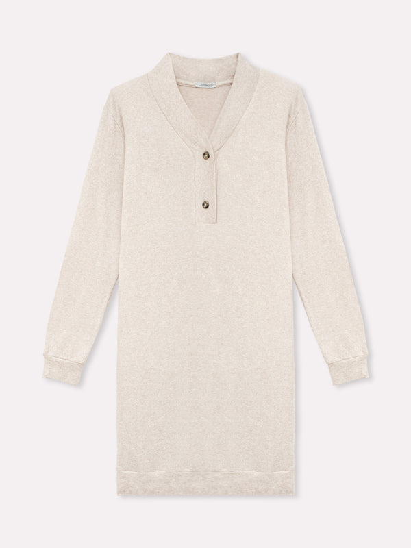 Jadea 5261 maxi maglia in cotone e viscosa sabbia melange serie Plutone
