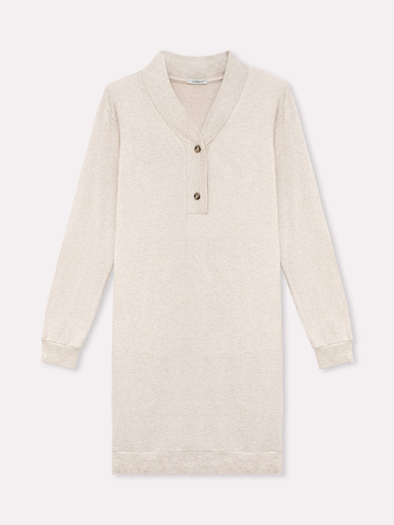 Jadea 5261 maxi maglia in cotone e viscosa sabbia melange serie Plutone
