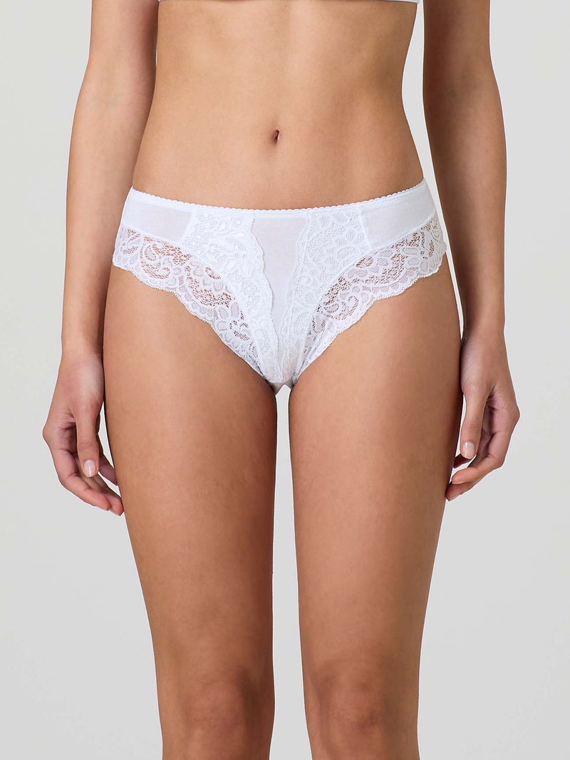Modal cotton briefs and front lace
