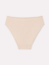 Slip in cotone modal e pizzo frontale cipria