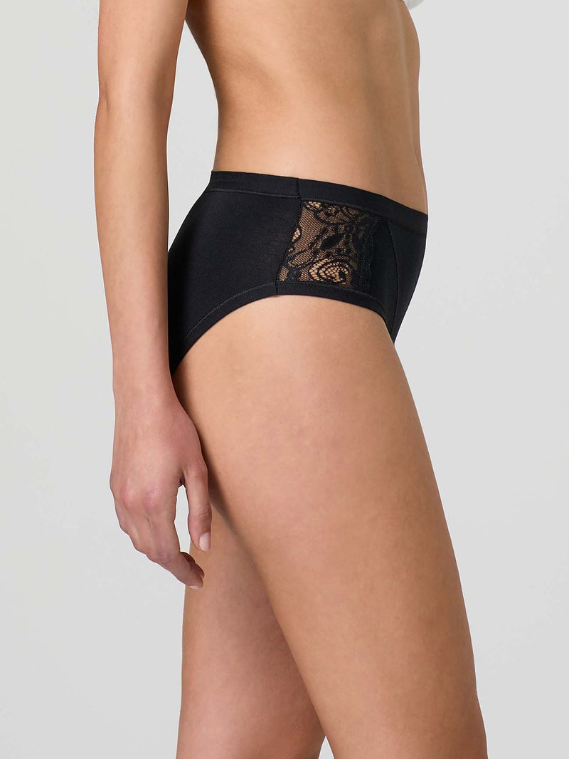 Modal cotton midi with band and side lace