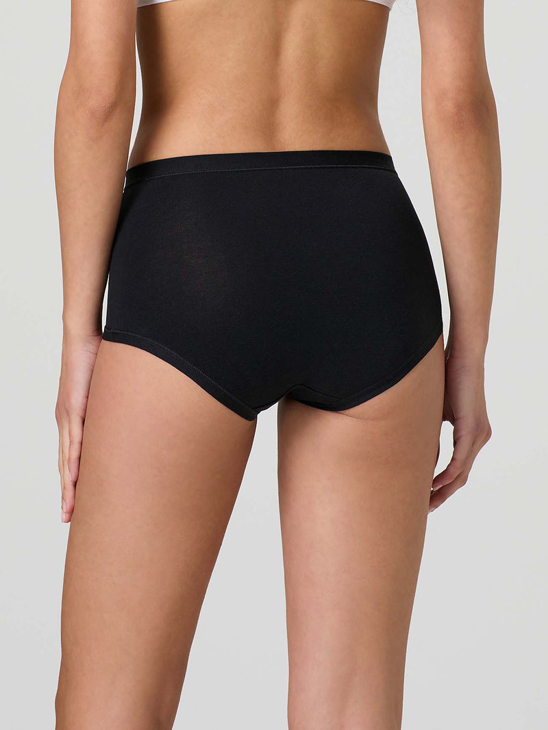 Modal cotton culotte with band and front lace