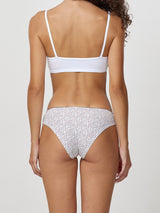 Jadea 6429 slip bianco con fantasia mix and match funky