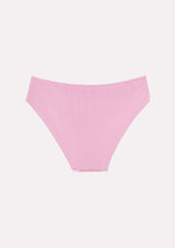 Jadea 6486 slip in cotone micro costine e pizzo colore rosa serie Ecate