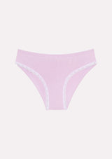 Jadea 6488 slip in cotone con pizzo colore gelsomino serie Febe 