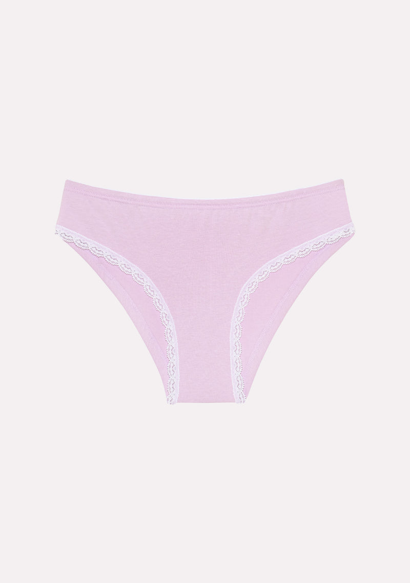 Jadea 6488 slip in cotone con pizzo colore gelsomino serie Febe 