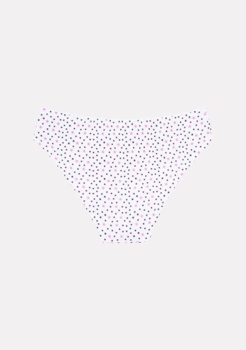 Jadea 6488 slip in cotone con pizzo colore malva serie Febe 