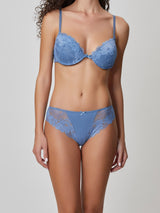 Jadea 6517 slip in cotone e pizzo trasparente colore infinity serie andromeda 