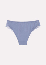 Jadea 6517 slip in cotone e pizzo trasparente colore infinity serie Andromeda 