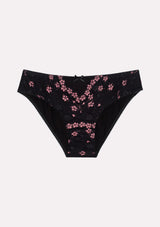 Jadea 6521 slip in pizzo floreale colore nero serie Venere 