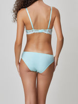 Jadea 6521 slip in pizzo floreale colore Tiffany serie Venere 